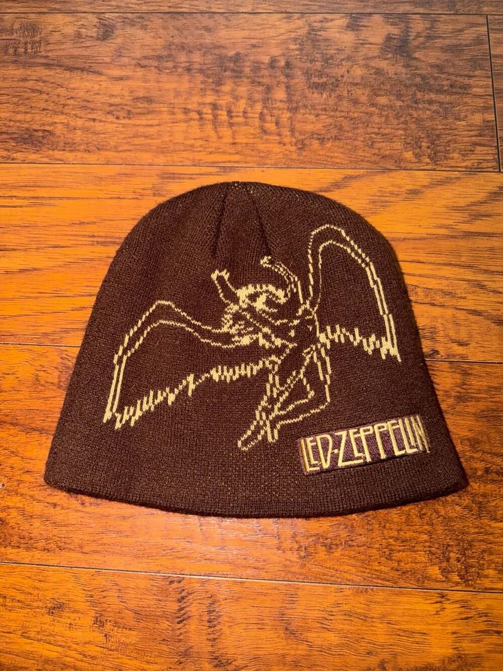 Led Zeppelin Swan Song Logo Knit Beanie Cap